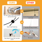 Qpets Interactive Cat Feather Wand for Playtime with Retractable Design & Safe Materials