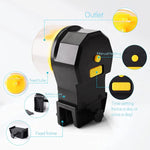 Duble Fish Feeder Box Aquarium Automatic Fish Feeder Auto Fish Food Dispenser for Aquarium Food Tank Feeder Timer Aquarium Food Feeder Feeding Timer Fish Tank Dispenser