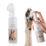 Qpets Dog Paw Cleaner Foam with Silicone Brush | No Rinse Pet Paw Cleanser for Dogs & Cats
