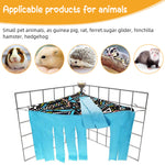 Qpets® Hamsters Hammock Corner, Tassel Curtains for Cage Small Pet Hideout Corner Curtain Cover Hammock for Guinea Pig, Dwarf Hamsters, Hedgehog