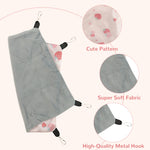 Qpets Strawberry Hammock for Small Pets, Soft Polyester with Four Metal Snap Buckles