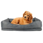 Qpets® Dog Couch, Soft Couch-Style Pet Bed Resting Sleeping Sofa, 210 Oxford Cloth Waterproof, Anti-Slip Anti-Scratch Washable Dog Bed for Small Medium Pets Indoor Outdoor Use (75x55x19cm)