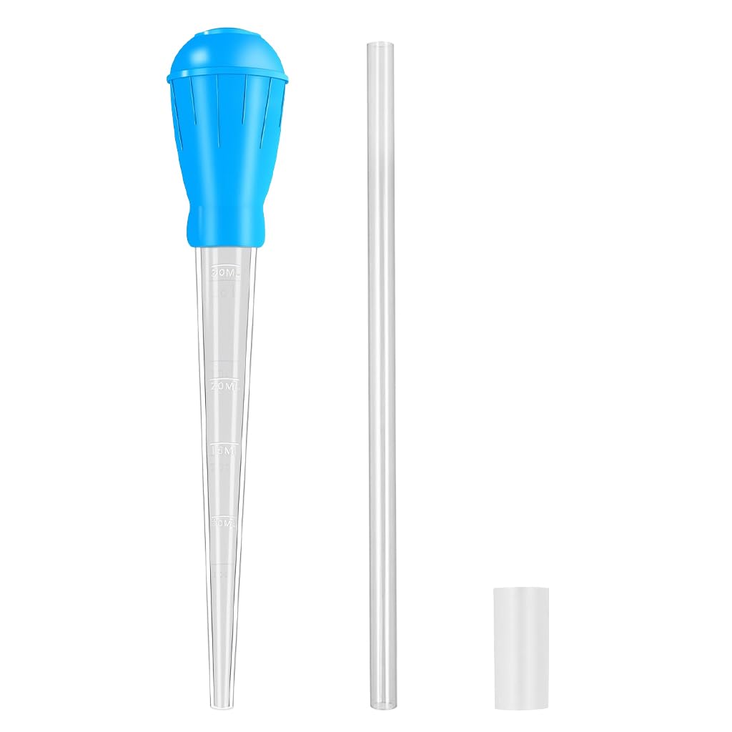Qpets Aquarium Cleaning Dropper for Gravel and Sand | 29cm+26cm Tube with Precision Control