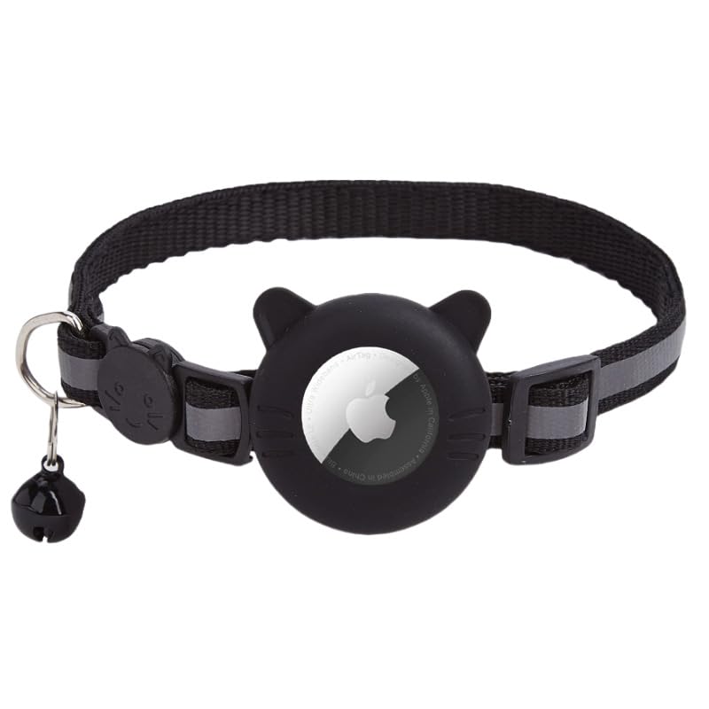 Qpets® Cat Collar with Silicone Airtag Holde