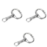 Qpets Cattle Nose Ring for Bulls and Cows featuring Clip-on Detachable Design 3 PCS Stainless Steel