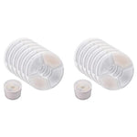 Qpets Cat Water Fountain Filter Replacement 12PCS for 81OZ 2.4L Fountain with Triple Filtration System | Activated Carbon Washable Filters