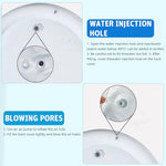 Qpets® Cat Water Bed Mat Summer Cooling Pet Bed with Air Pump Anti-Scratch Thicken PVC Built-in Fish Ornaments for Interactive Toy Play for Indoor Outdoor Repair Subsidy 3 PCS