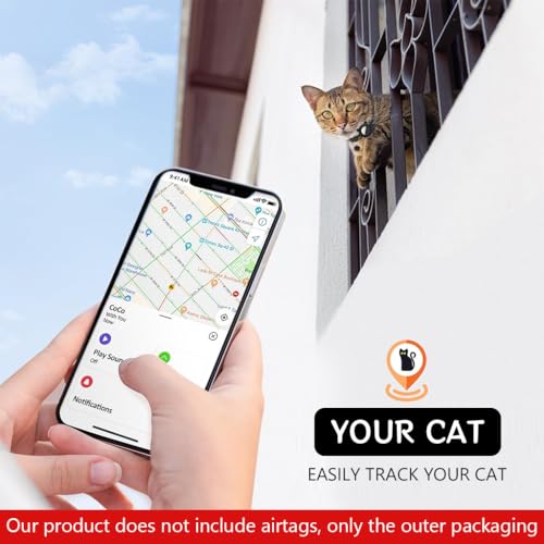 Qpets® Cat Collar with Silicone Airtag Holde