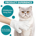 Qpets® Pet Wipes Gloves 12PCS Disposable Dry Cleaning Tool Cats Dogs Grooming Skin Friendly for Wipe Claws Ear Feet Butt