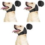 Qpets® Dog Ear Protectors Calming Ears Cover Muff with Adjustable Chin Strap Anxiety Relief Headwear Noise Reduction Protective for Eating Swimming Therapy M 3PCS