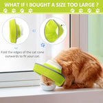Qpets® Cat Cone Collar Adjustable Drawstring Polyester Cones After Surgery Pet Dog Recovery Comfy Protective Soft Head Neck for Cats 1.5-3Kg M 2PCS
