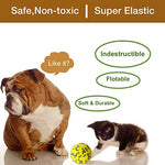 Qpets® 3 inch Dog Ball Durable Toy Balls Bouncy Toys Molar Chew Lightweight TPU Football for Dogs High Bounce Interactive Ball Large Medium Small Birthday Gifts 2 PCS