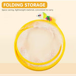 Qpets® Cat Tunnel for Indoor Cats Elastic Spring Playing Toys with Feather Tail Teaser Toy Small Pet 2 PCS