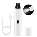 Qpets Dog Nail Trimmer with LED Light featuring 2 Speed 7000 RPM Motor and Diamond Grinder | Rechargeable USB Pet Grooming Tool