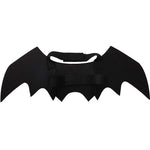 Qpets Bat Wing Costume for Cats and Puppies with 41cm Wings & Adjustable Hoop Closure | Soft Black Felt Halloween Outfit
