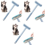 Qpets® Dog Hair Remover 3 In 1 Pet Lint Roller with 2 Integrated Cleaning Brushes Brush Dust Cleaning for Sofa Carpet Couch Clothing 3 PCS