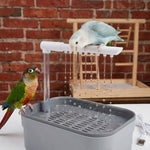 Qpets Automatic Bird Bath Box with USB Fountain, Quiet Circulating Water for Small Birds