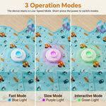 Qpets Rechargeable Interactive Cat Game with LED, Moving Feathers and Adjustable Speed Modes