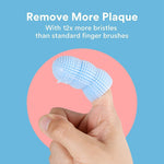 Qpets Dog Toothbrush for Dental Care with Two Finger Sleeve Design and Soft TPR Bristles | 2PCS Reusable Finger Brushes for Puppies and Cats