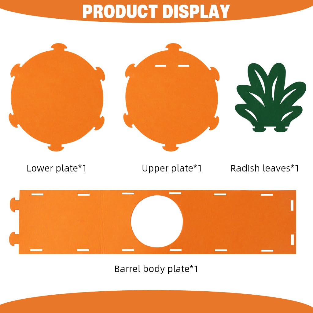 Qpets Hamster House for Small Pets with Washable Detachable Felt Design 17x13.5cm | Cozy Hideout