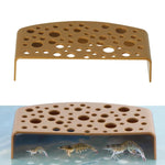 Qpets Aquarium Tunnel for Fish Tanks featuring Porous Hiding Caves and Platforms | Safe Habitat for Bettas and Shrimps