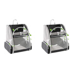 Qpets Cat Bag Carrier Backpack for Hot Weather with Breathable Mesh Design Grey 2PCS