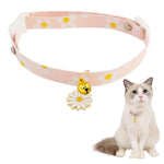 Qpets Cat Collar for Daily Wear with Quick Release Buckle and Bell | Adjustable 18–32cm Cotton