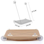 Qpets Cat Hammock 30 x 54cm for Window Resting with Upgrade Safe Suction Cup | Cozy Bed