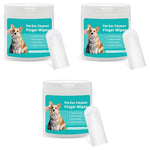 Qpets Pet Wet Wipes 150PCS for Dog and Cat Cleaning featuring EDI Purified Liquid | Gentle Non Woven Finger Cot Design