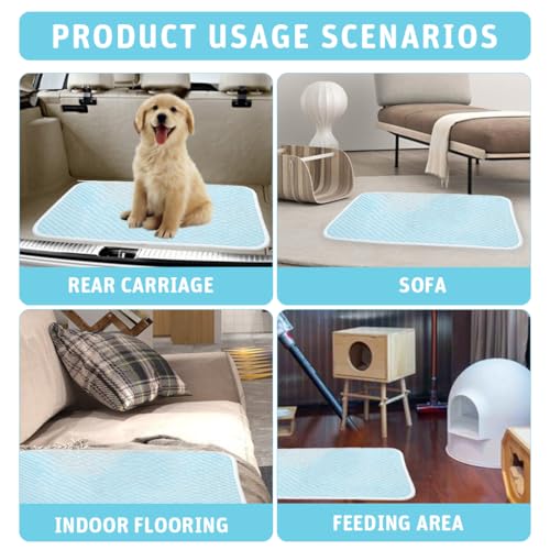 Qpets® Small Dog Mat 100X75cm Stylish Bed Pet Sleeping Pad for Summer Heat Relief Easy to Clean Design Supports Pets Up to 90lbs 3PCS