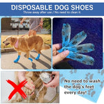 Qpets® Dog Bandages for Walk, Self-Adhesive Pet Wrap with Cute Paw Print, Waterproof & Breathable Non-Woven, Lick-Proof Recovery Bandage for Cat/Dog Wounds (2Pack)