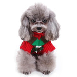 Qpets Dog Sweater for Winter with Ribbed Cuffs and Hemline 28cm Length Red Knit | Small Dogs