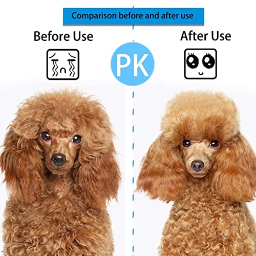 Qpets® Slicker Dog Comb Hair Brush Pet Grooming Massaging Use to Clean Loose Fur Dirt Great for Dogs Cats with Short Medium Long Hair Blue 3PCS