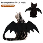 Bat Wing Costume for Cat Puppy Cat Clothes Bat Wing Collar for Halloween Cat Costume Adjustable Hoop and Loop Closure Halloween Party Favor Dress Up for Cat Puppy(Size: S)