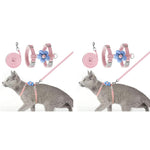 Qpets Cat Harness with Leash Set for Outdoor Walking featuring Quick Release Buckle 120cm Leash | Escape-Proof Kitten Travel Use