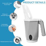Qpets Cat Litter Shovel for Easy Cleaning with Integrated Waste Bin and Bag Dispenser | 3 in 1 Tool