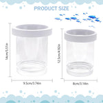 Qpets Betta Fish Breeding Box for Fry Rearing with Anti Escape Mesh PET Plastic | 2 Pcs Floating Design