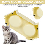 Qpets Dog Food Bowl for Cats and Puppies with 2 in 1 Feeding Design and Non Slip Base