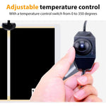 Qpets Reptile Heating Pad 14W 11x11 in for Snakes and Lizards with Adjustable Controller | IPX7 Waterproof Warm Board