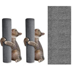 Qpets® Cat Scratch Pad, Scratch Pad for Cats, Self Adhesive Pets Cat Scratcher Cardboard Mat Wall Floor Furniture Protection (2Pack)