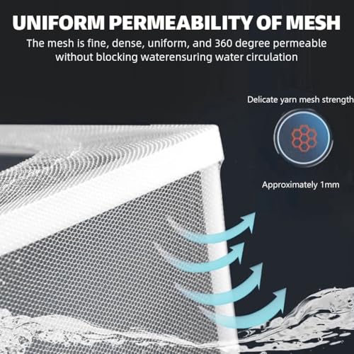 Qpets® Aquarium Fish Breeding Box in-Tank Floating with Suction Cups Small Nylon Mesh Quarantine Tank Insert Panels Plastic 16x15x15.5cm 2PCS