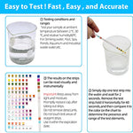 Qpets® 100PCS Water Testing PH Strips 14 in 1 Kit Aquarium Test Professional Freshwater GH KH Nitrite Nitrate Chlorine Carbonate