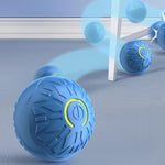 Qpets Small Dog Ball for Indoor and Outdoor Play featuring Cool Lighting and USB Charge | Non Toxic Rubber Chew Toy