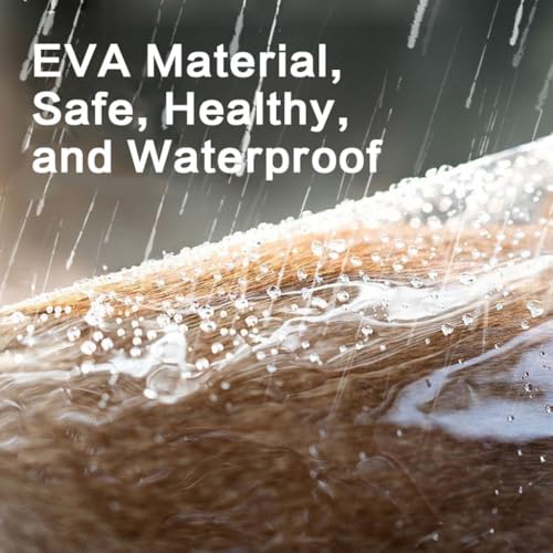 Qpets® Dog Raincoat EVA Hooded Waterproof Coat with Adjustable Buttons Clear Full Coverage Lightweight Gear for Walking Hiking Outdoor XL for Dogs Weighs 4.5-6kg 3PCS