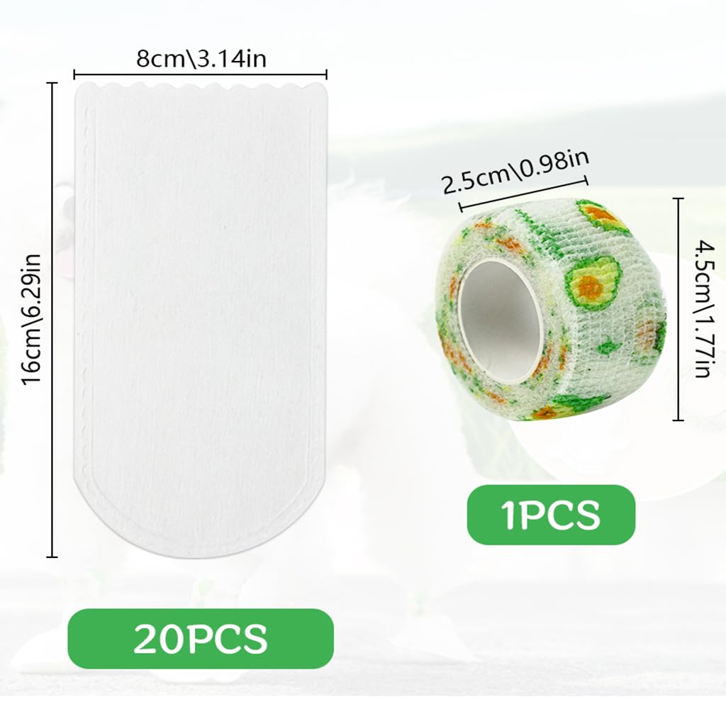 Qpets Pet Walking Shoes for Small and Medium Dogs featuring Secure Fastening Bandage and 20Pcs 8×16cm Set