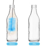 Qpets Dual Head Pipe Cleaning Brushes for Aquarium and Drain | 61 in Flexible 304 Stainless Steel Core