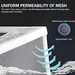 Qpets® Fish Breeding Box Isolation for Betta with Suction Cups Divider Small Aquarium Tank Nylon Mesh DIY Assembling Fry Hatchery Net Breeder 16x14x15CM 2 PCS
