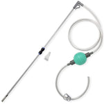 Qpets Aquarium Gravel Vacuum for Tank Cleaning with 2.2m Hose and Manual Siphon System