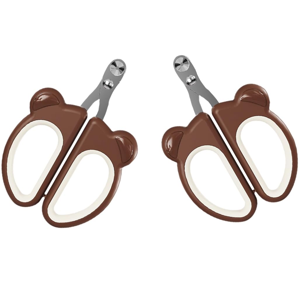 Qpets Cat Nail Cutter for Kittens and Puppies with Stainless Steel Blades & Non Slip Handle | Safe Home or Travel Pet Grooming