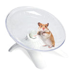 Qpets Hamster Running Wheel for Small and Large Breeds with Silent Tilting Disk | 7 in Exercise Toy